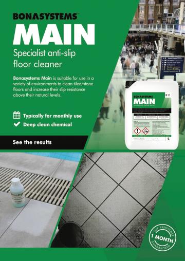 Main : A professional dual purpose deep clean and anti-slip application, which when applied will also render a tiled floor more anti-slip after use.  This detergent can be used on an as required basis to deep clean and to render floors anti-slip, and also removes rust stains from tiles. It is miscible in pool water therefore there is no need to worry about the pH of pool water if any solution mistakenly enters the pool during cleaning if poolside.  It can also be used on granite but not marble.